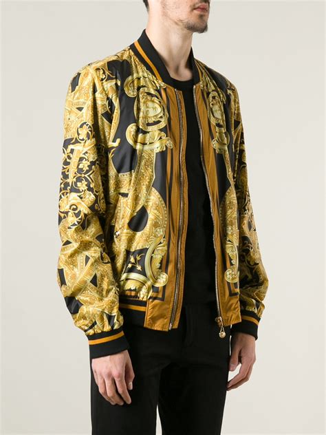 versace bomber jacke men|Versace bomber jacket men's.